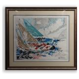 LEROY NEIMAN, PENCIL SGND,  "AMERICA