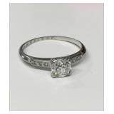 APPROXIMATELY .60 CARAT DIAMOND ENGAGEMENT RING