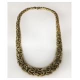 18"  - 14KT BYZANTINE NECKLACE IN THE MANNER OF