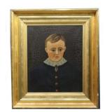 C.1830  PRIOR HAMBLIN SCHOOL PORTRAIT,  O/C