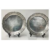 PR OF FRENCH SILVER CHARGERS W/ 18THC. ORLEANS