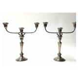 PR OF STERL SILV GORHAM SILVER 3 LIGHT CANDELABRA