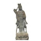 CARVED STONE GEISHA 44" TALL