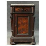 RENAISSANCE REVIVAL 1/2 COMODE W/ INSET MARBLE TOP