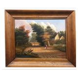 O/C THOMAS CHAMBERS "FIGURES IN A LANDSCAPE"