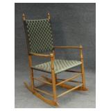 SHAKER TAPE SEAT & BACK ARMED ROCKER, WATERVLIET,