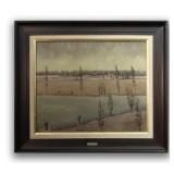 O/C "DUTCH LANDSCAPE W/ STREAM "SGND  F. DELANCKER