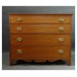 4 DRAWER CHERRY INLAID HEPPLEWHITE CHEST