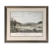 "VIEW OF PRATTSVILLE, GREENE CO. NY 1844" LG FOLIO