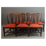SET OF 6 PERIOD HEPPLEWHITE CHAIRS, EARLY 19THC.