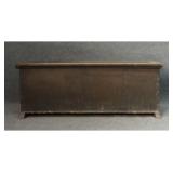 SHOE FOOTED BLANKET CHEST IN GREEN PAINT