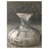 SOLAR OR SUNUMBRA LAMP ETCHED GLASS LAMP SHADE