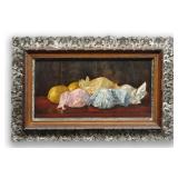 19THC. AMERICAN  STILL LIFE "LEMONS" UNSGND