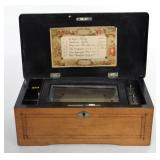 SIX TUNE MUSIC BOX W/ STAR SPANGLED BANNER &