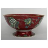 17" OLD PARIS PORCELAIN PUNCH BOWL