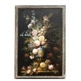 E.ROSSI CONTINENTAL SCHOOL "STILL LIFE OF FLOWERS"