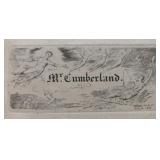 WM BLAKE ETCHING, 1827 "MR. CUMBERLAND"