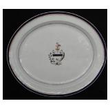 ARMORIAL CHINA TRADE PLATTER 18 1/2