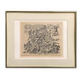 REGINALD MARSH :CONEY ISLAND BEACH SCENE" 1939