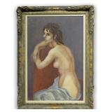 MARION GREENWOOD PORTRAIT OF A SEATED NUDE