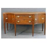 SOUTHERN HEPPLEWHITE SIDEBOARD, WALNUT & PINE
