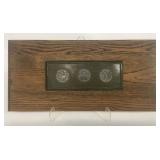 3 SILVER MEDALLIONS BY HILDRETH MEIRE, (1892-1961)