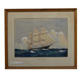 WORDEN WOOD, AMER. EARLY 20THC. "CLIPPER SHIP,