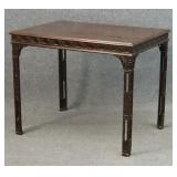 18THC. ENGLISH CHINESE CHIPPENDALE SILVER TABLE