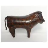 LEATHER "BULL" FOOTSTOOL PROB. ABERCROMBIE & FITCH