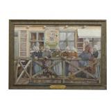 SINGER SEWING MACHINE ADVERTISING LITHOGRAPH