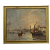 19THC. AMERICAN SCHOOL "VENICE" UNSIGNED O/C