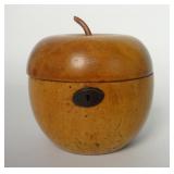 APPLE FORM TEA CADDY 5" X 5" DIAM