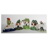 5 PCS. EARLY 19THC. STAFFORDSHIRE SHEEP