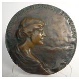 BEATRICE GRIFFETH BRONZE BAS RELIEF, CHRISTINE W.