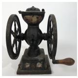 LANDERS, FRARY & CLARK DOUBLE WHEEL COFFEE GRINDER