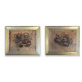 PR OF 19THC. WATER COLOR THEOREMS ON VELVET