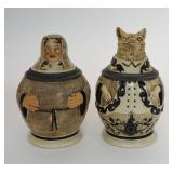 2 LATE 19TH CENTURY GERMAN FIGURAL STEINS