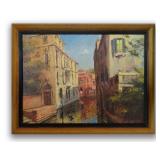 FRANCOIS GEROME "VENICE" OIL/BOARD