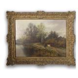 J. PAULMAN, ENGLISH SCHOOL LANDSCAPE, OIL / CANVAS