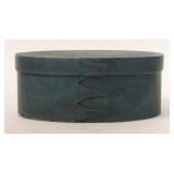 MINISTRY BLUE SHAKER 11 3/4" OVAL 3 FINGERED BOX