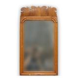 QUEEN ANNE LOOKING GLASS W/ EARLY GLASS