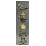 BRONZE BACCANALEAN EWER W/ STAND 57 1/4" TALL