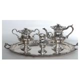 TEA SERVICE & TRAY, JAMES DIXON & SONS, SHEFFIELD