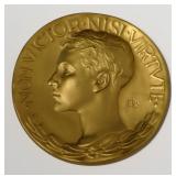 GOLD PLATED BRONZE LOOMIS MEDAL BY EVELYN LONGMAN