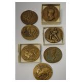 7 MEDALS, MOST ISSUED BY SOCIETY OF MEDALISTS