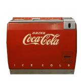 VINTAGE COCA COLA COOLER , ORIGINAL PAINT,