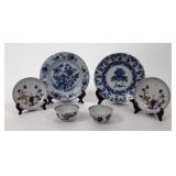 CHINA TRADE PORCELAIN INC. 2 HANDLESS CUPS & SAUCE