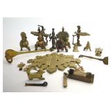 LG GROUP OF BRASS HINDU DIETY FIGURES