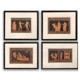 4 ETRUSCAN DESIGN PRINTS