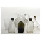 EARLY GLASS INC. FLY CATCHER, FLIP GLASS, PITCHER